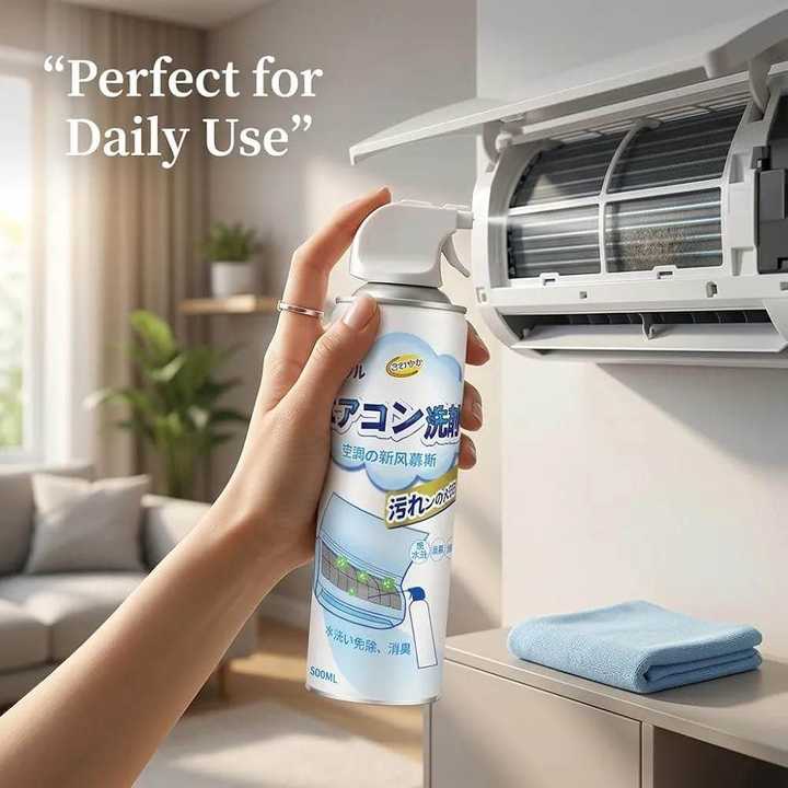 Air Conditioner Cleaning Spray Foam 500ml | AC Cleaner Foam | Deep Dust & Dirt Remover | AC Coil & Vent Cleaner | Odor Removal
