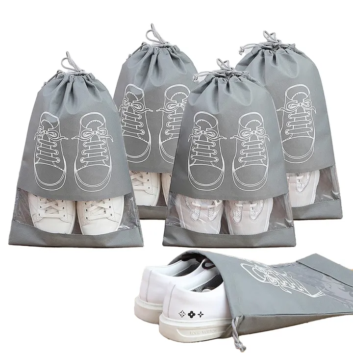 10 Bags Travel Shoes Pouch Dust Proof Shoes Pouch For Save Shoes From Dust And Water