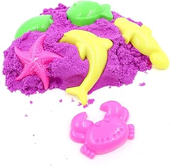 Moving Kinetic Universe Sand tub Play Set Beach Toy molds Space Active Magic Gluten-Free Clay Sand Dough tub Box Moulded Toys- Multicolour, 1 kg image 4