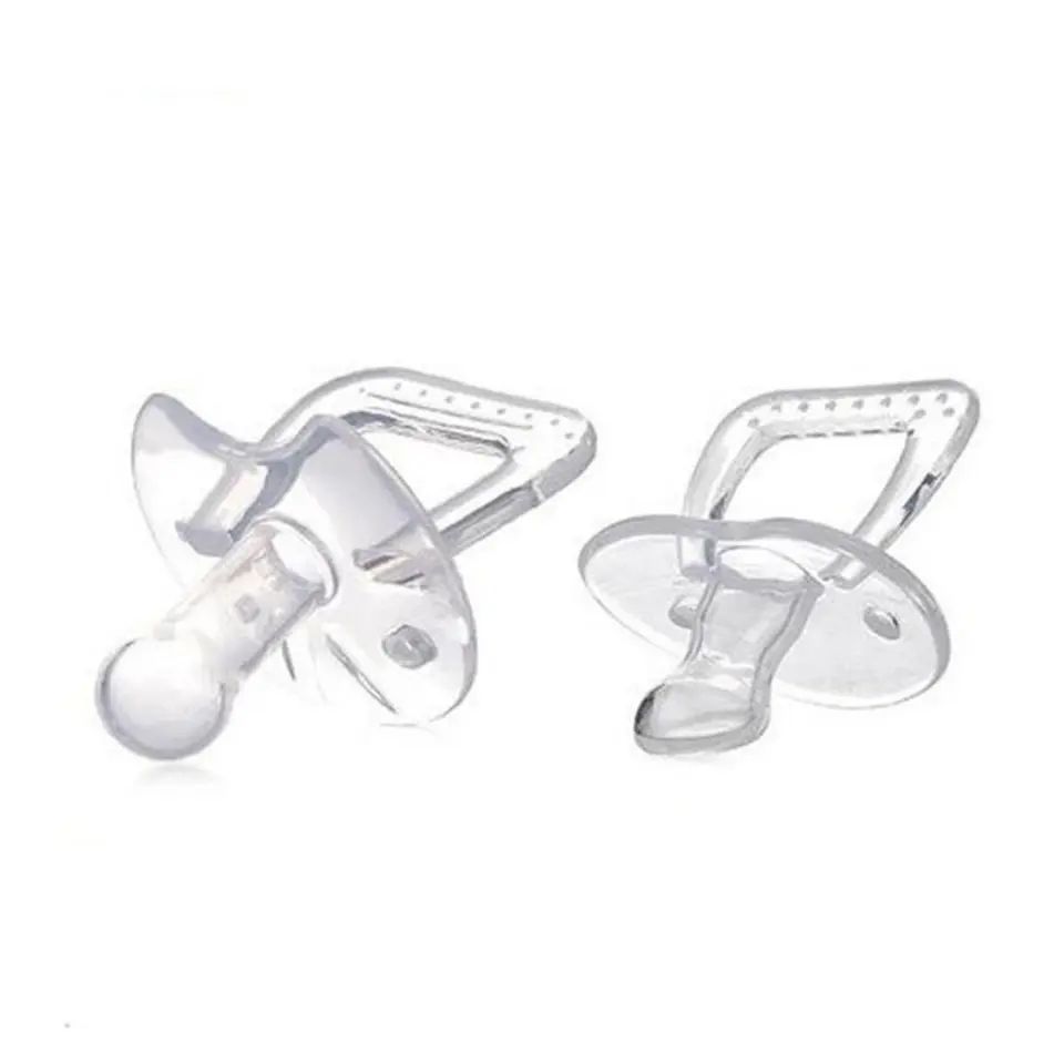 Baby Silicone Nipple Pacifier Teether Soother Round/Flat