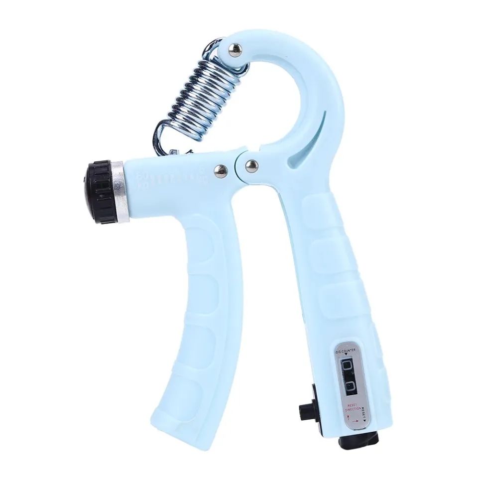 Hand Gripper Adjustable 5–60KG with Counter Grip Strengthener Heavy Duty Forearm Wrist Exerciser Gym Trainer Non-Slip Handle R-Shape Fitness Equipment for Home & Gym