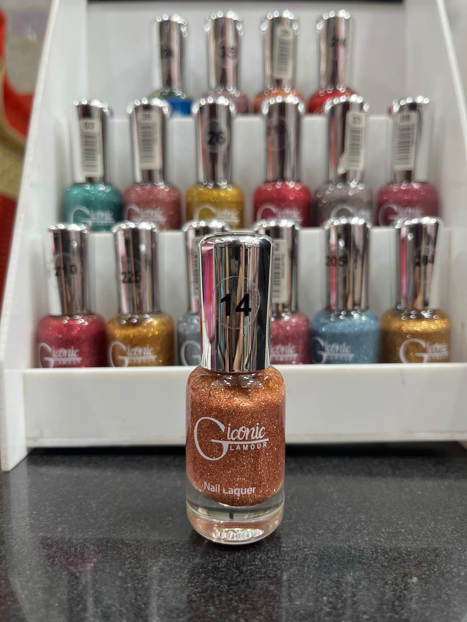 Glamour Iconic Glitter Nail Polish – Long Lasting & Quick Dry