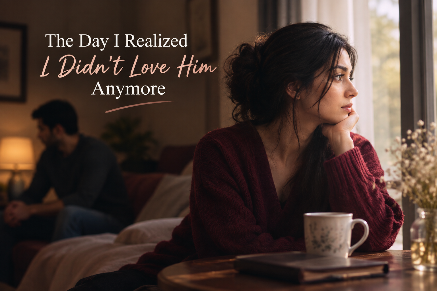 The Day I Realized I Didn't Love Him Anymore - Couple sitting apart