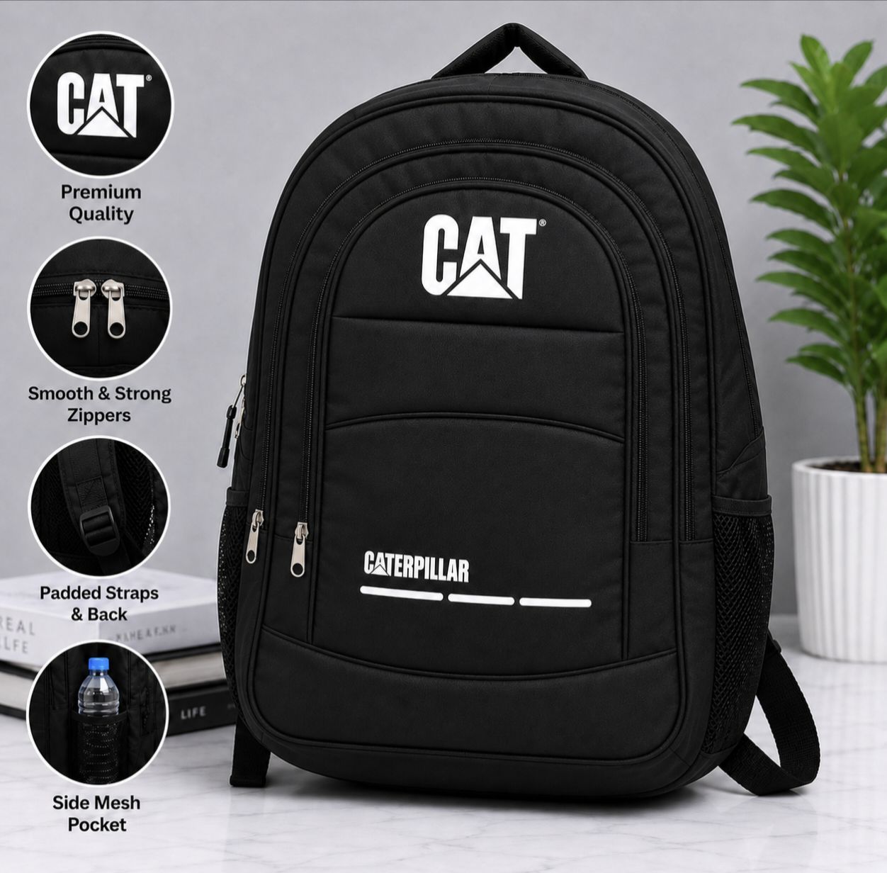 Water Resistant Nylon Laptop Travel Backpack For Women Durable Everyday Bag Multiple Pockets For Organized Storage