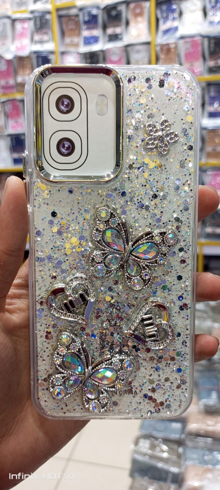 Luxury 3D Butterfly Rhinestone Glitter Case for Oppo a6s/A6/a6k– Diamond Crystal Sparkle Soft TPU Back Cover for Girls