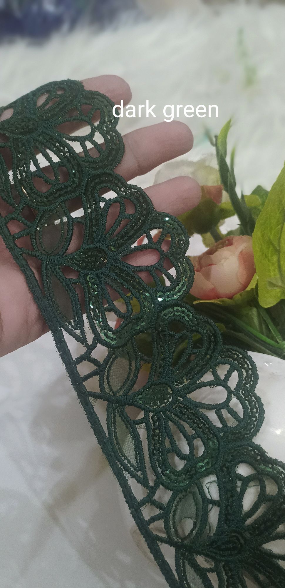 fashion one yard top quality organza cutwork embroidery lace for clothes