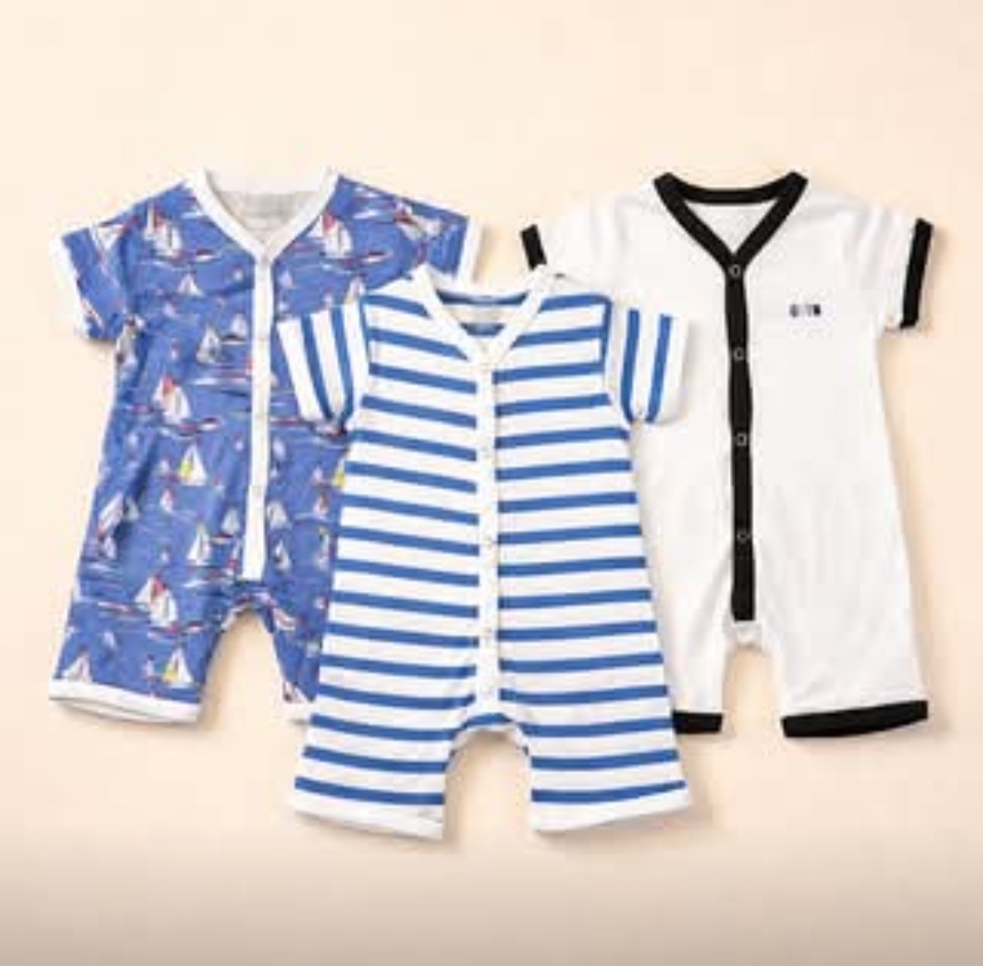 baby bodysuit pack of three unisex boy girl infant. Baby Rompers for Boys & Girls Soft Comfortable Summer Baby Clothes (0-3 / 3-6 / 6-9 Months)