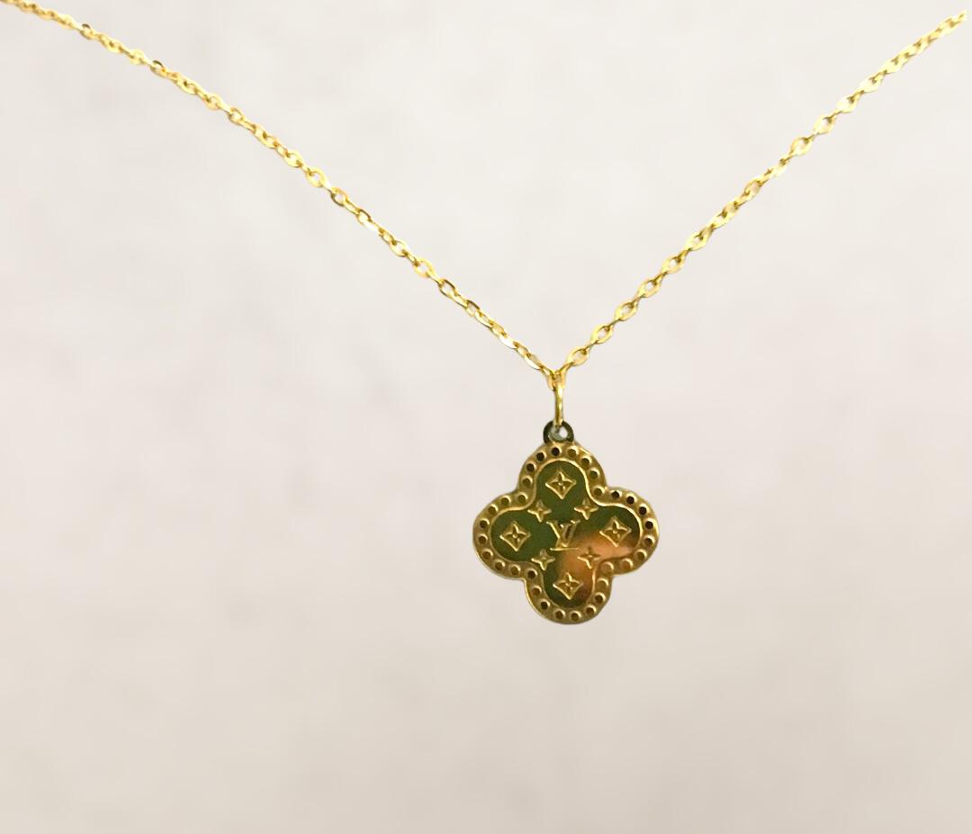 LV Louis Vuitton Three-Flower Four-Leaf Clover Necklace 925 - SBJ Collection