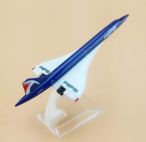 Peps Concorde Diecast Metal Airplane Model 1:400 Scale – 16cm Aircraft Model Plane for Home & Office Decoration