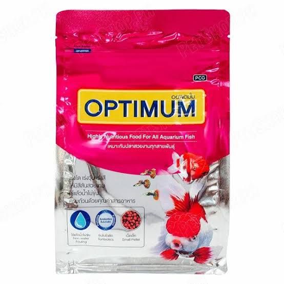 fish food optimum 1 kg red color for all types