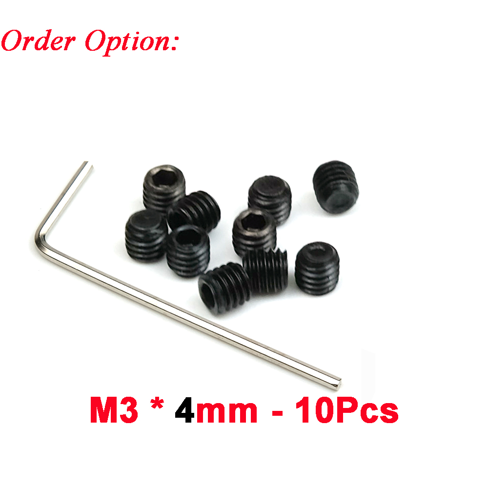 10pcs 12.9 Grade M2 M3 M4 Thread Cup Point Grub Screw Inner Hexagon Socket for RC Model Boat Motor Shaft Landing Gear Car Parts