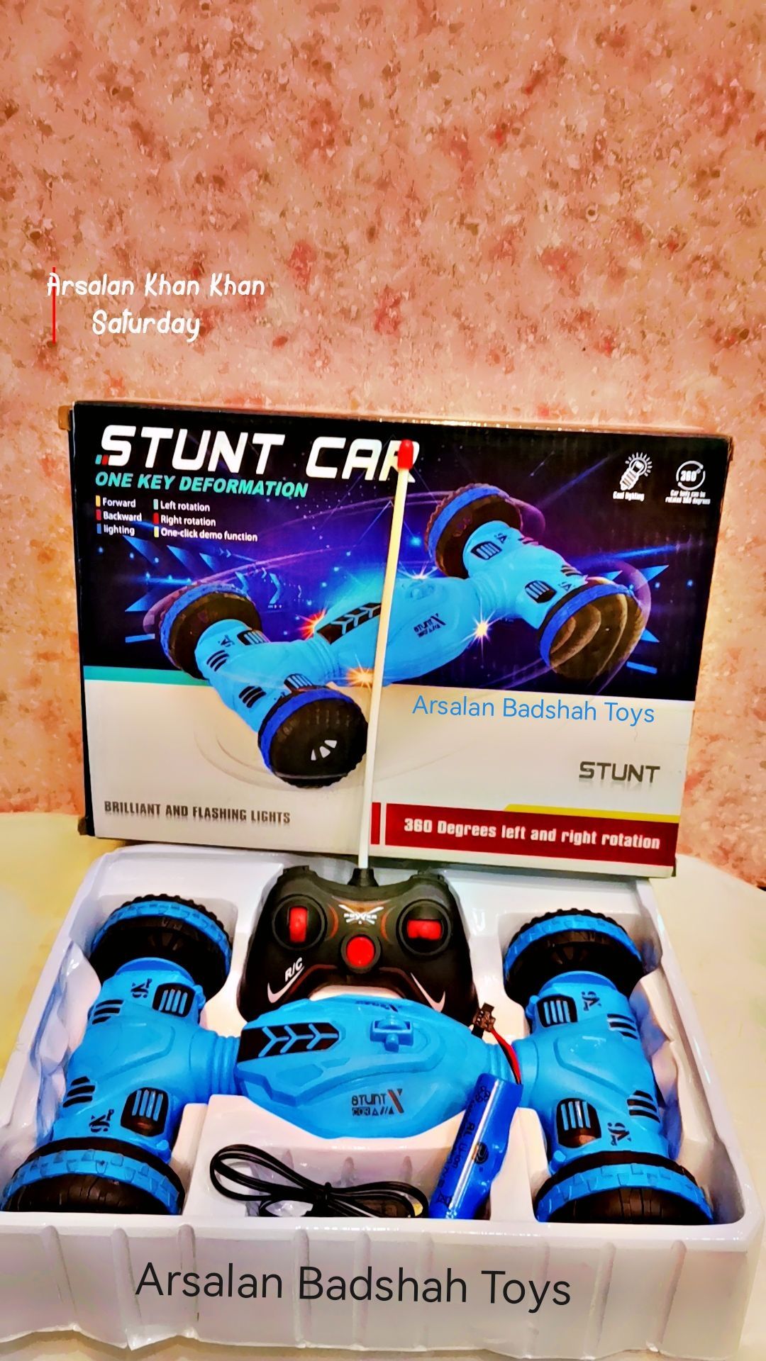 New Stylish Remote Control Cars, Rechargeable , Remote Control Rechargeable Twisting Stunt Car, Battery Included Rechargeable Remote Control Car Toy For Kids , Best Birthday Gift Toy For Boys.