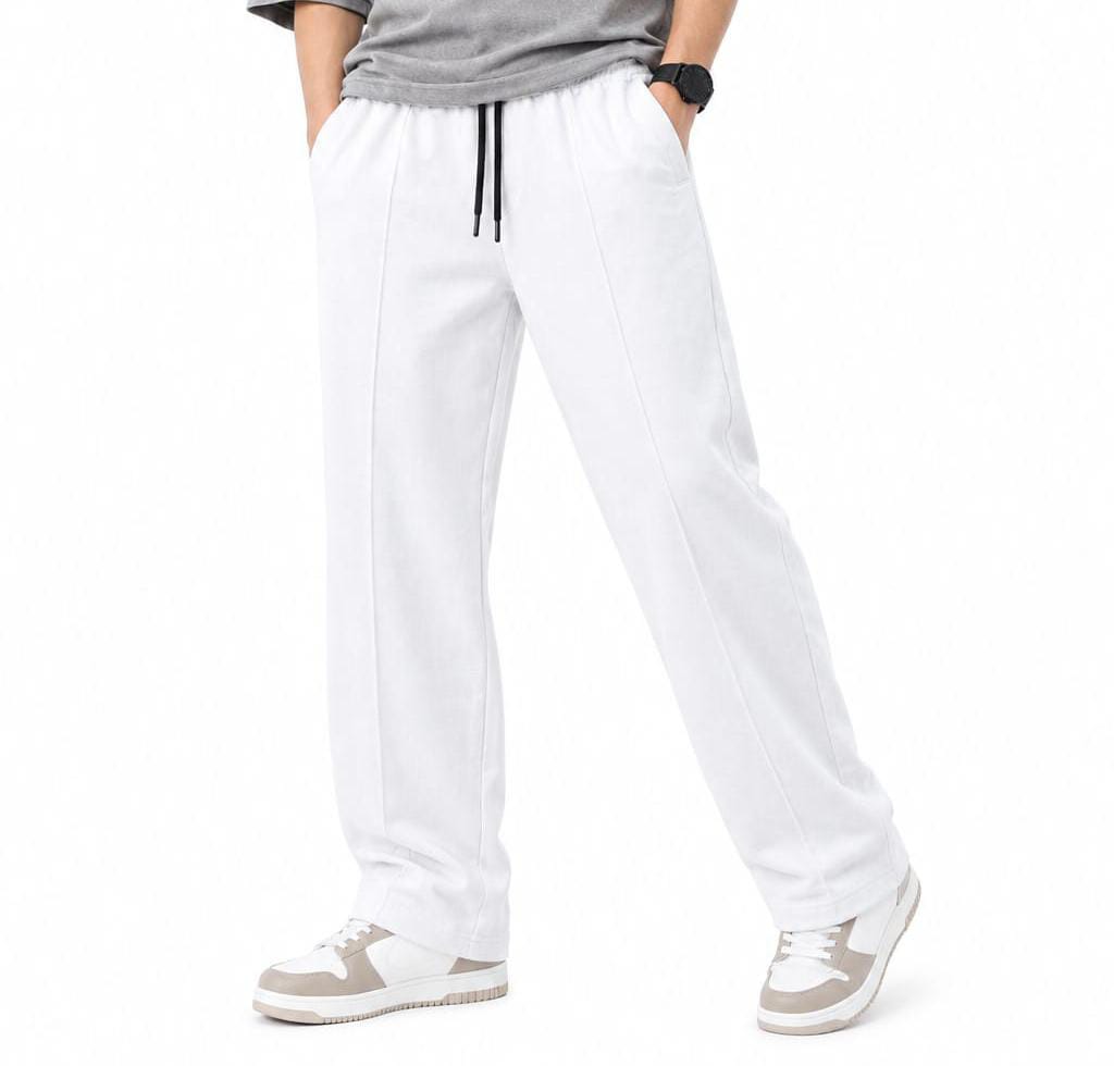 Men's Baggy Lining Trouser Old Money Style Trouser /Korean Style Trousers, Loose Fit Trousers Wide Leg Trouser.