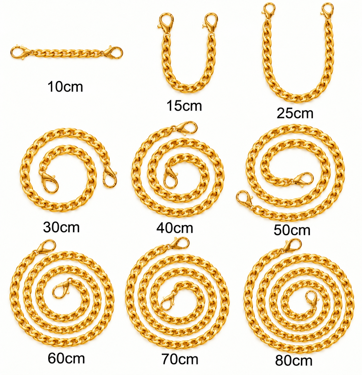 Golden Bag Making Chain - crossbody Shoulder Bag Chain - Tia Chain