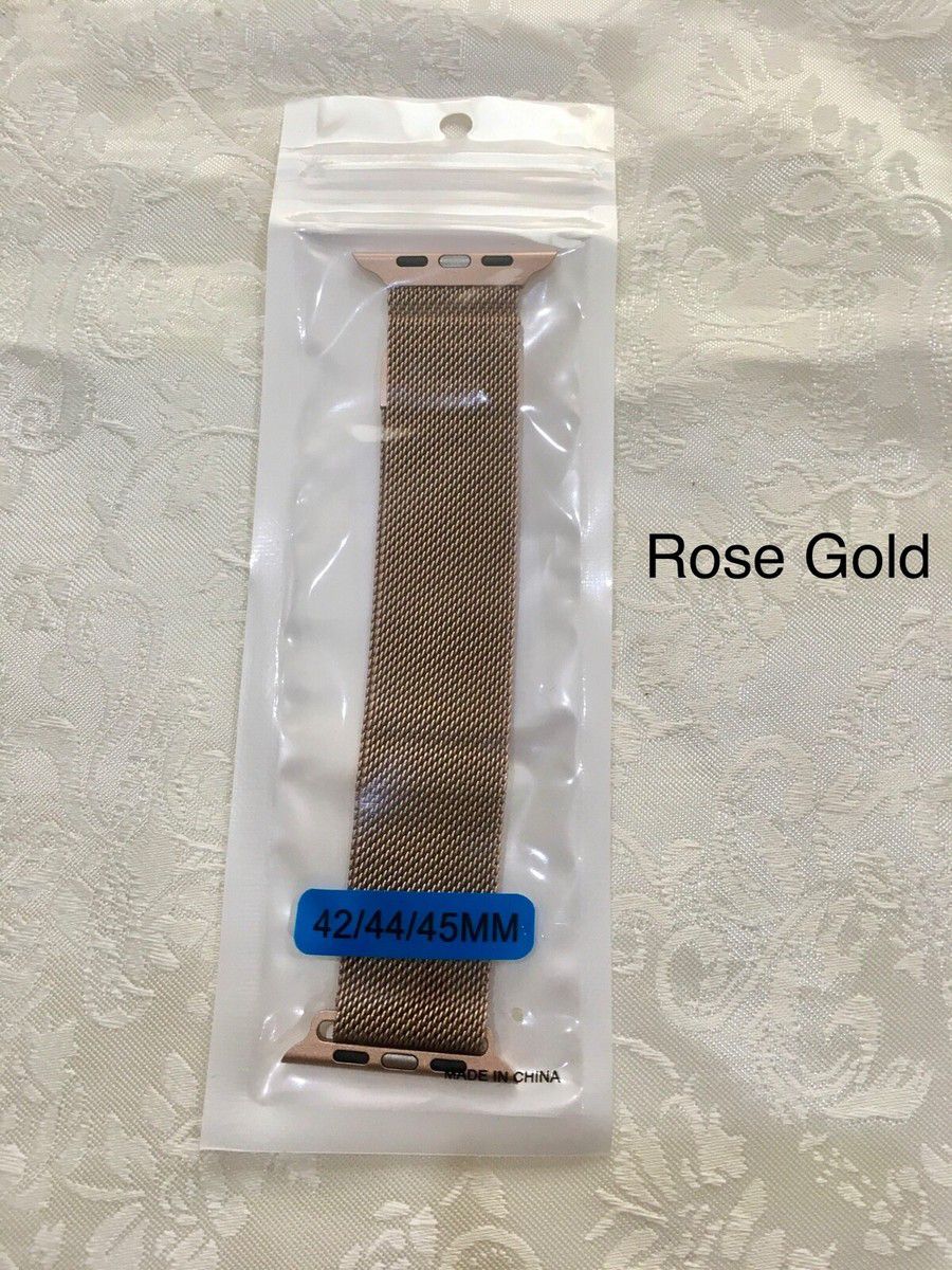 Premium Magnetic Chain Smart Watch Strap 44mm to 49mm – Stainless Steel Adjustable Magnetic Loop Wrist Band for Men & Women