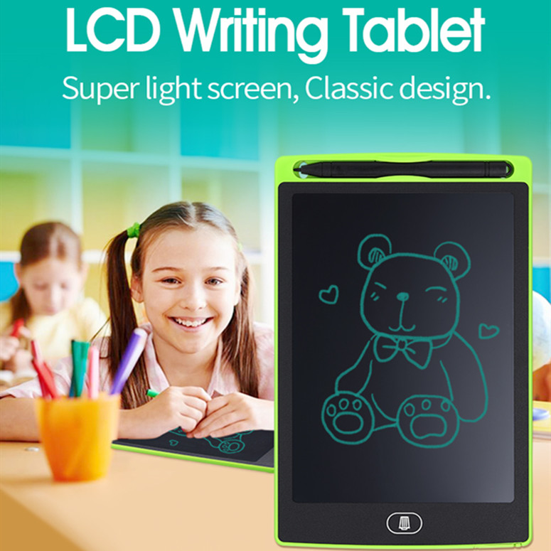 LCD Writing Tablet 8.5 Inch – Multicolor Digital Drawing Pad & Electronic Erasable Writing Board – Educational Learning Toy for Kids – Portable Digital Notepad for Writing, Doodling, Sketching & Drawing – Eco-Friendly Paperless Board