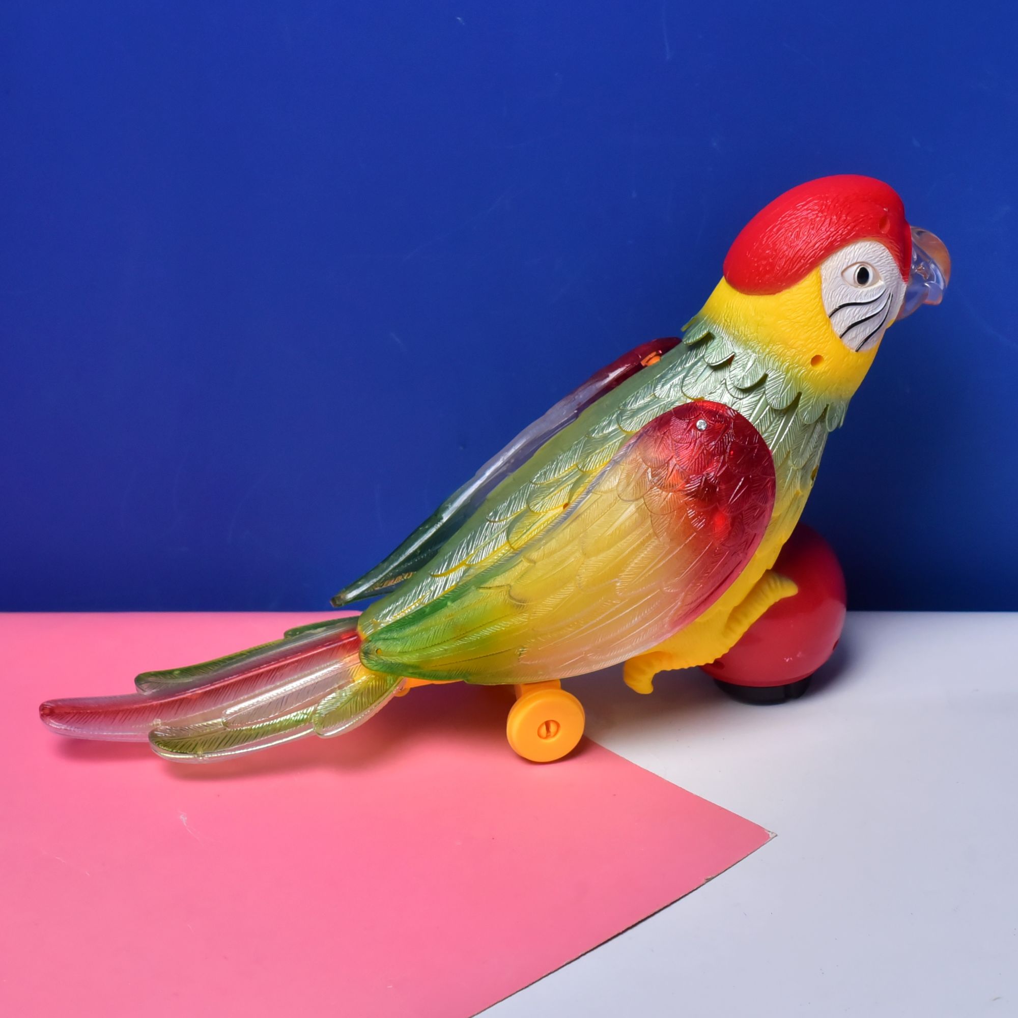 Parrot Model Toy Colorful Lighting and Dynamic Music Original Vocal Battery Operated