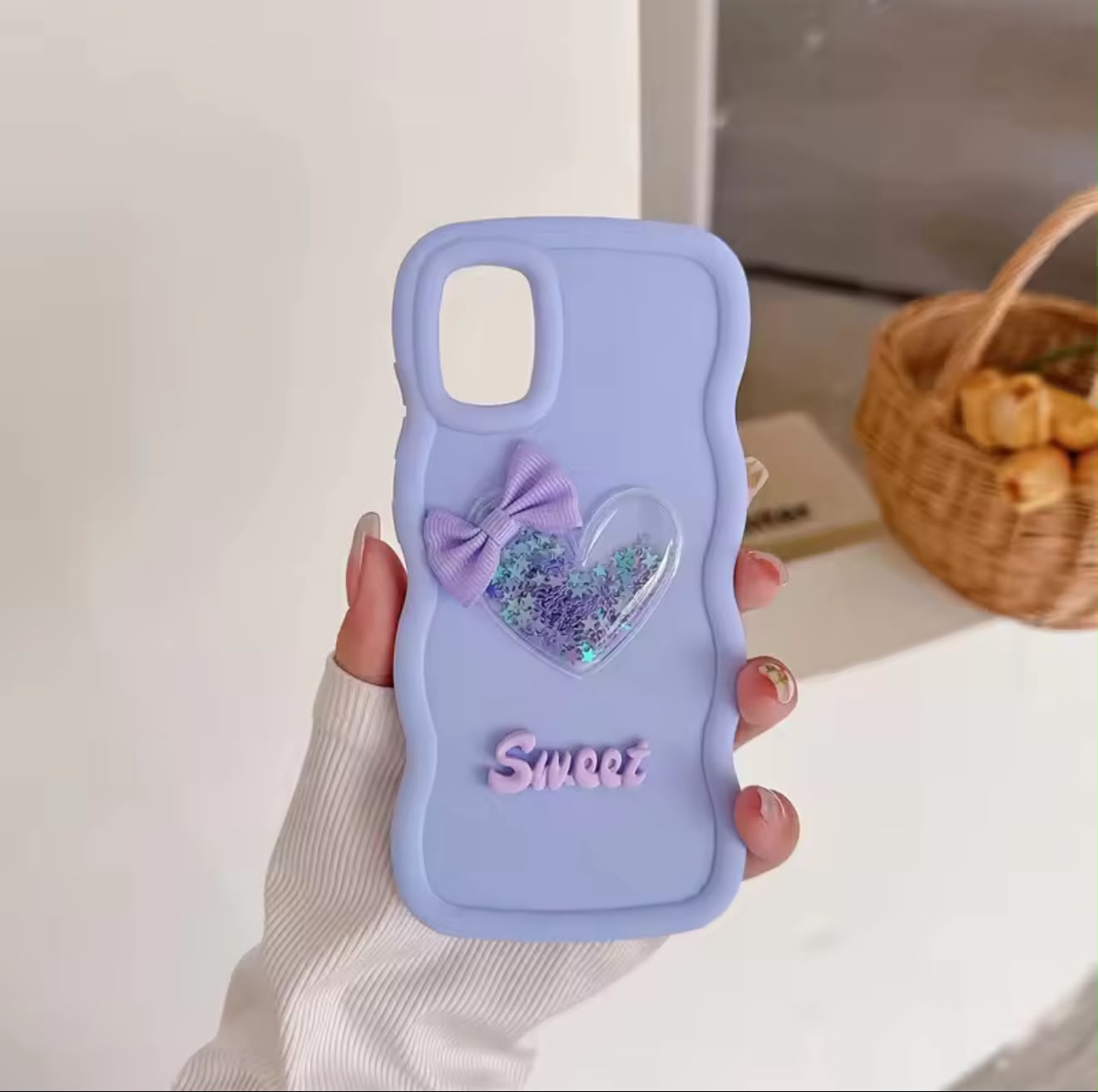 New Luxury Soft Sweet Ladies Case For 17 16 15 14 13 12 11 Pro Max, Xs Max, Xs, X, 8 / 7 Plus. Soft Silicone Case For Girls. Girls Pink Cover. Soft Wavy Case. Glitter Case. Case Cover. Fancy Cover For Girls & Ladies. Case Cover Soft Silicone Pouch
