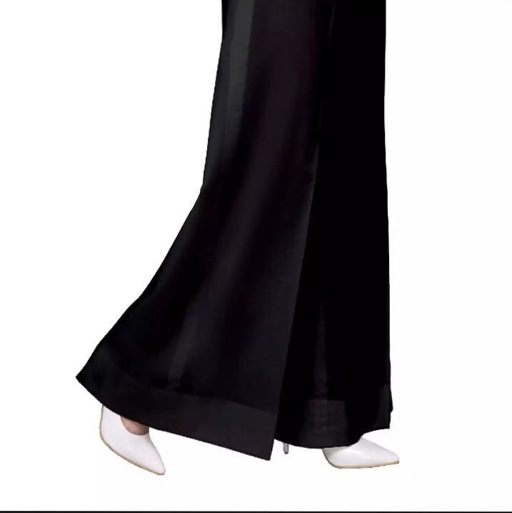 Plain Linen Plazo for Women Women's High Waist Wide Leg Pants Loose Fit Comfortable Casual Trousers