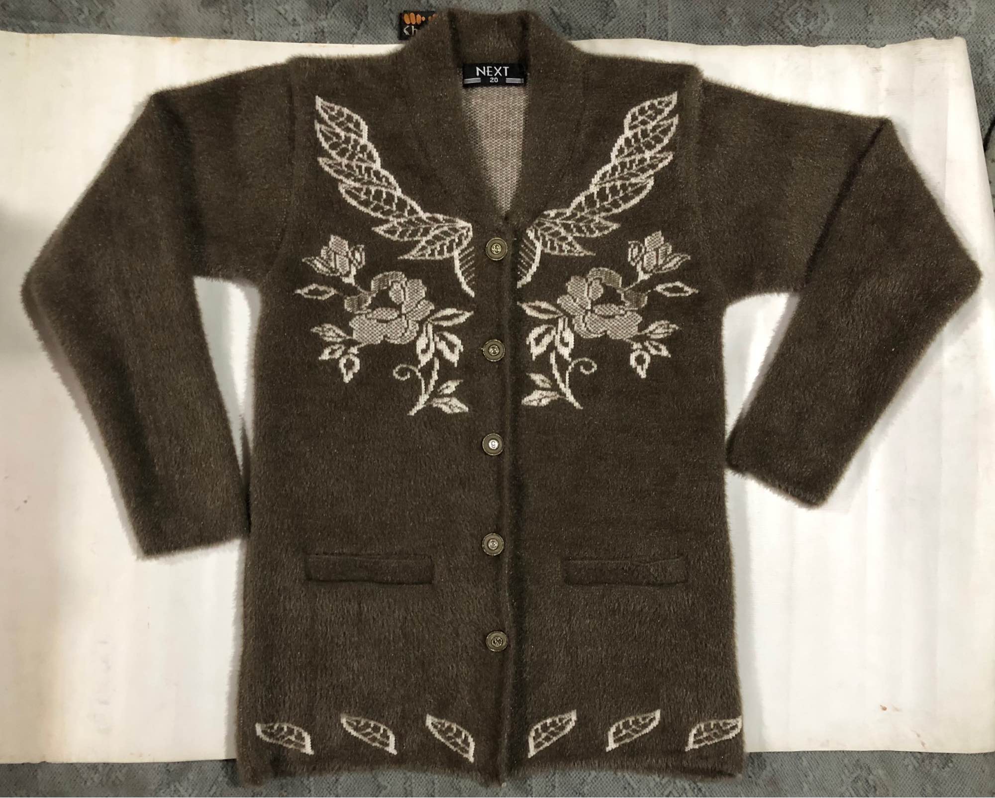 Sweaters for Women Full Sleeves Soft Wool Embroidery with thread Cardigans