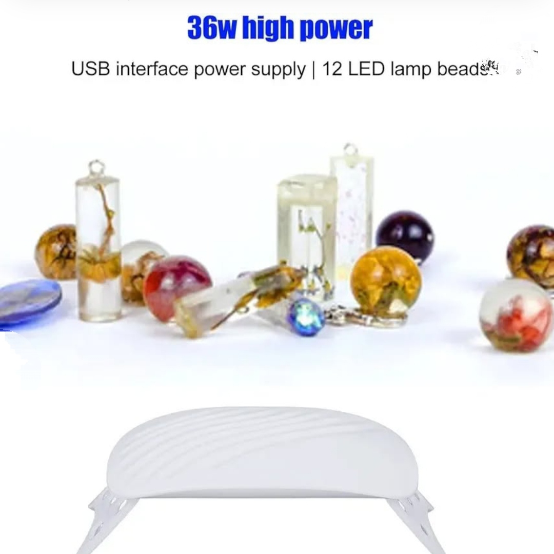6W Mini Nail Dryer lamp | Portable UV Manicure Lamp with 6 LEDs |Home Use Nail Lamp For Drying Polish Varnish With USB Cable |UV lamp for resin art