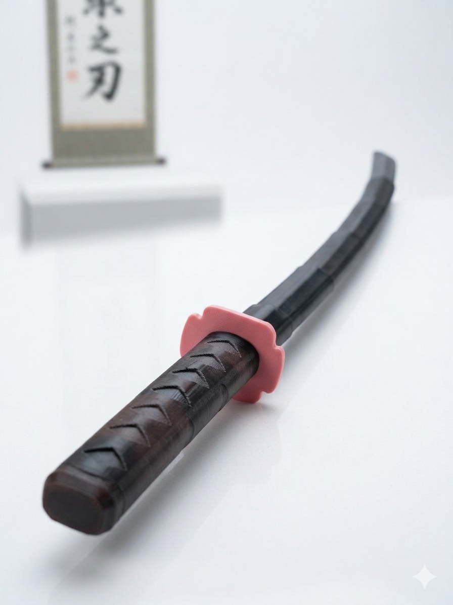3D Printed Convertible Katana Sword – Detachable Samurai/Ninja Cosplay Prop