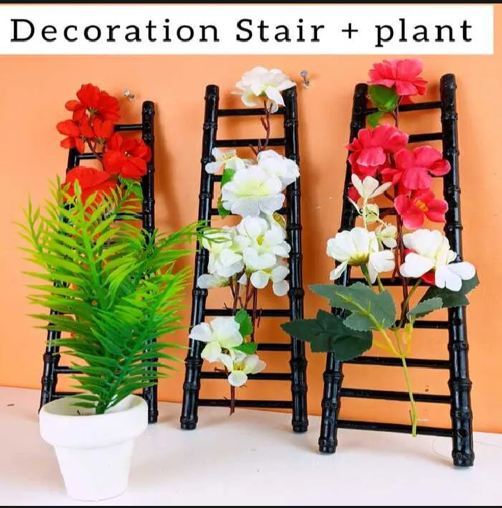 Pack of 2 Decorative Plastics Stair with plan Wedding Wishing Stair/Best for home and office decoration Purpose