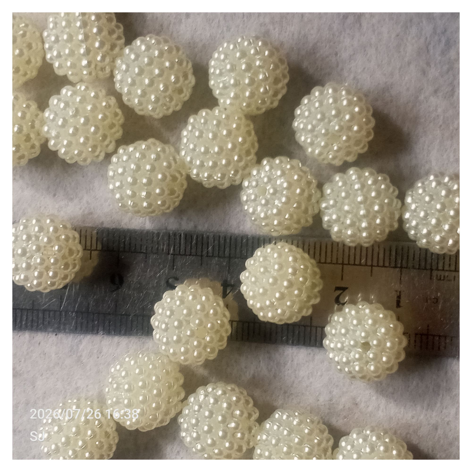 25/50/100 Pcs  Pearl Berry Bell Beads | Lightweight Fancy Beads for Jewelry Making | DIY Bracelet & Necklace Accessories