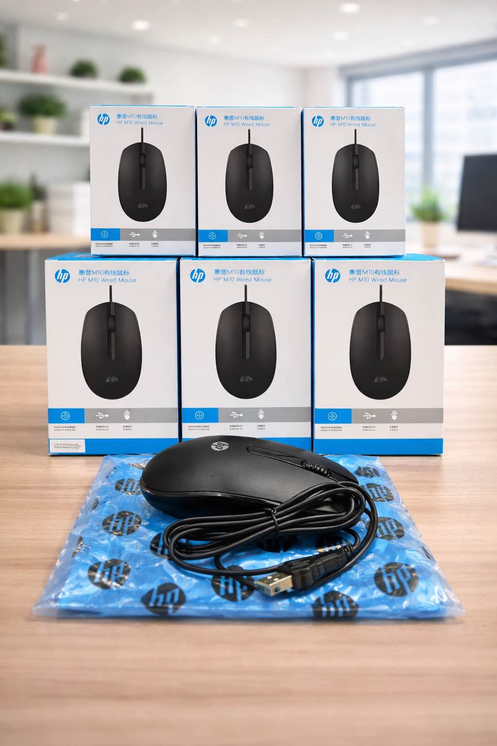 HP M10 USB Wired Optical Mouse