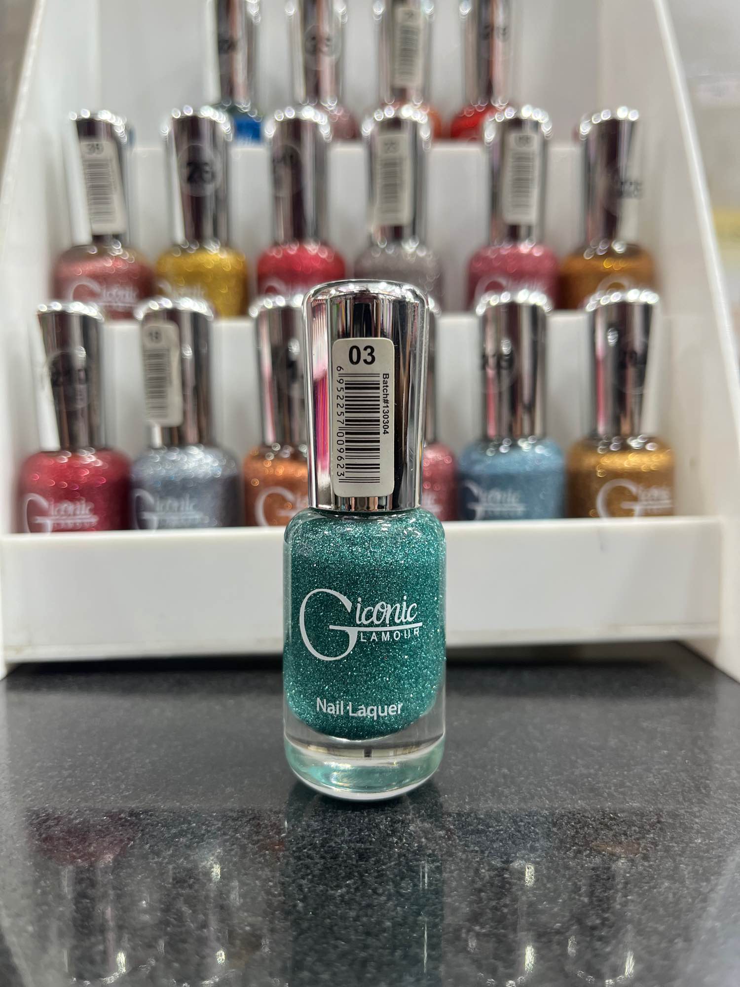 Glamour Iconic Glitter Nail Polish – Long Lasting & Quick Dry