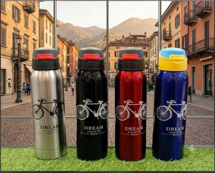 Stainless Steel Water Bottle 500ml | Hot & Cold Vacuum Insulated Flask | 7-8 Hours Temperature Retention | Leakproof Travel Bottle
