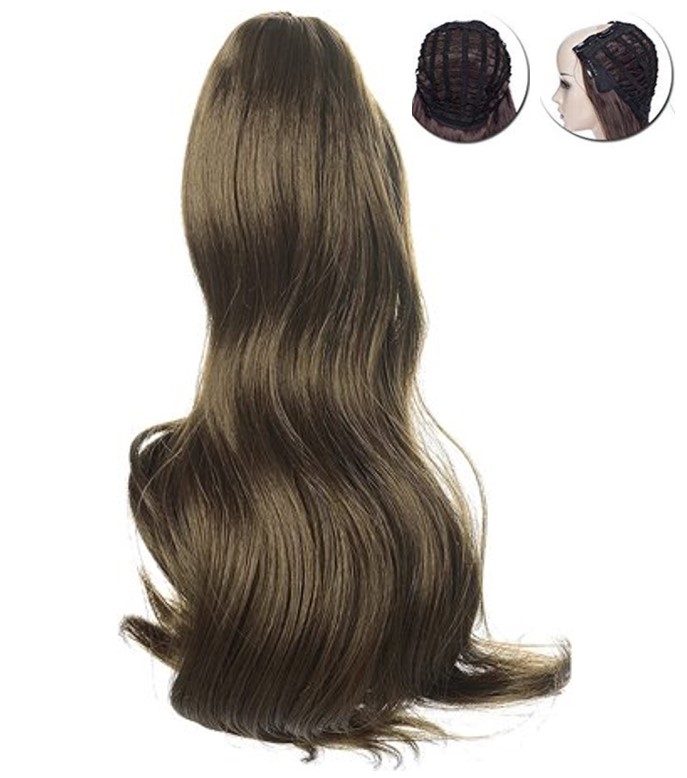 Made In China Full head wig for girls natural Brown color