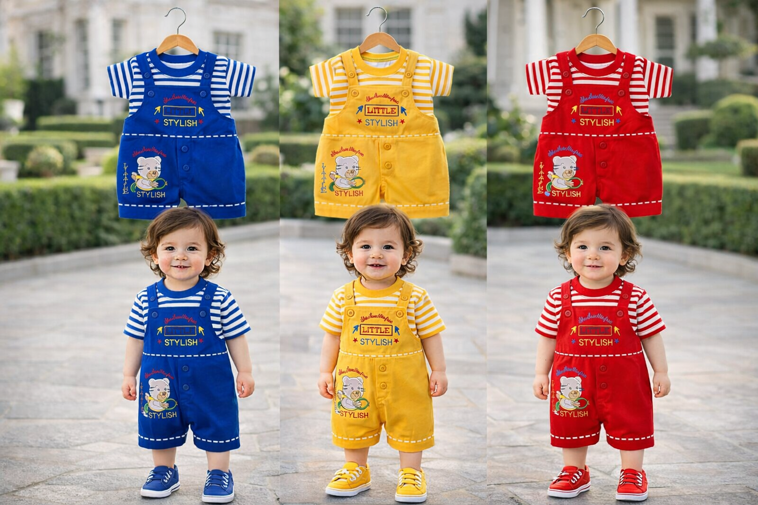 Newborn Baby Romper - random design & colors available - for 0 - 3 months babies