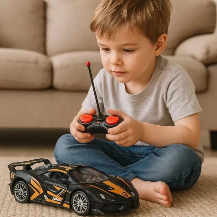 Rechargeable Four Channel RC Car | High-Speed Remote Control Car for Kids | 27 MHz Electric Car Toy for Boys & Girls | Durable Racing Car – Indoor & Outdoor Perfect Gift