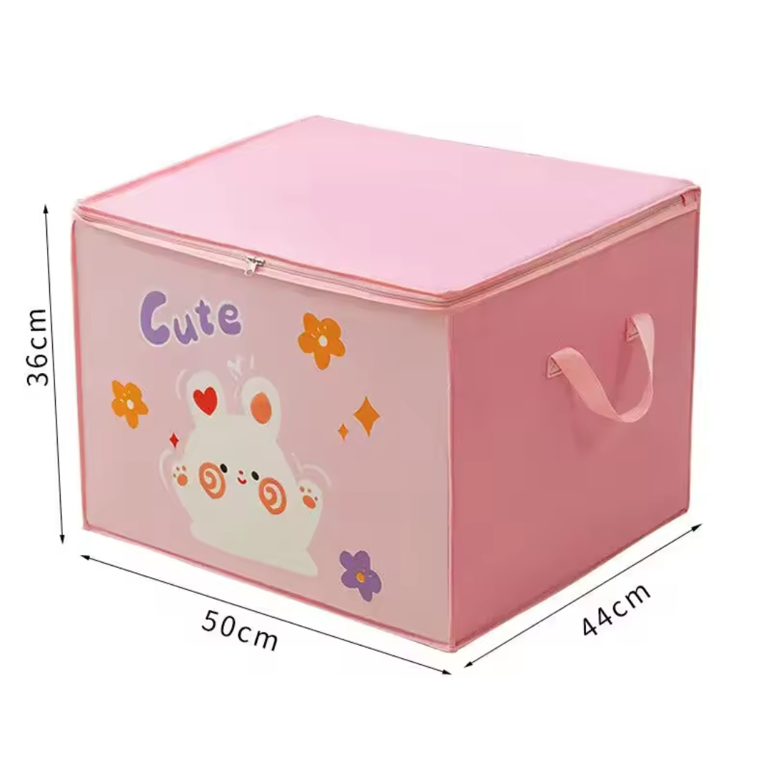 Clothes Quilts high quality Storage Box Cube Foldable Storage Boxes kids Toy Organizer box Cartoon Animal Dustproof Travel Storage BAG Home