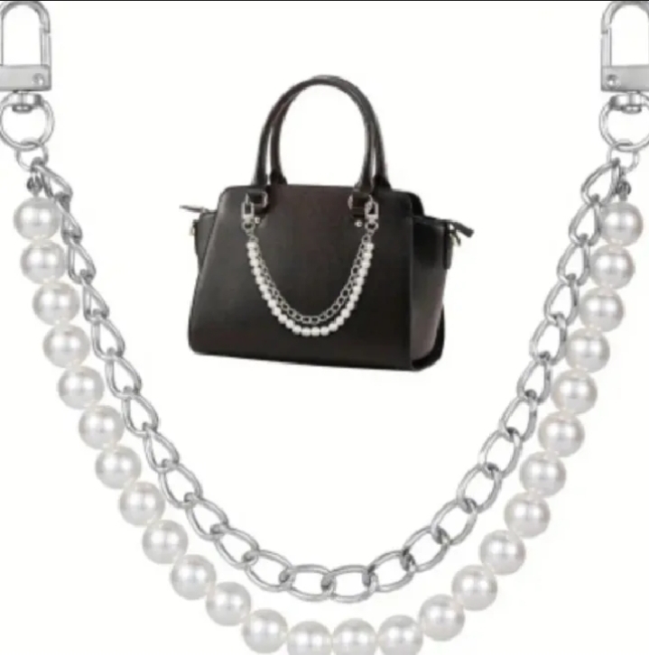 Pearl Chain Straps For Handbags - Fashion Accessories For Handbags Handles - Metal Chain Jewellery Accessories