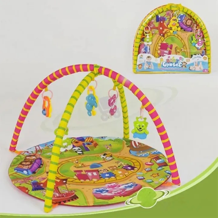 New Baby Play Mat with Hanging Rattles For kids / Indoor Games Baby / Baby Play gym Mat by little Wardrobe