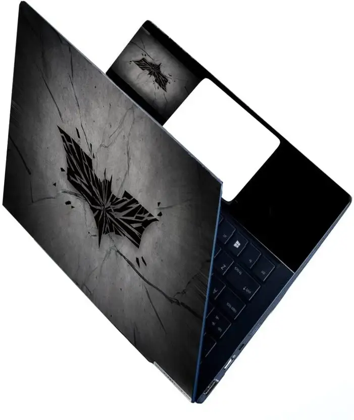 Batman Logo Laptop Skin with Trackpad Sticker - Waterproof, Laminated ...