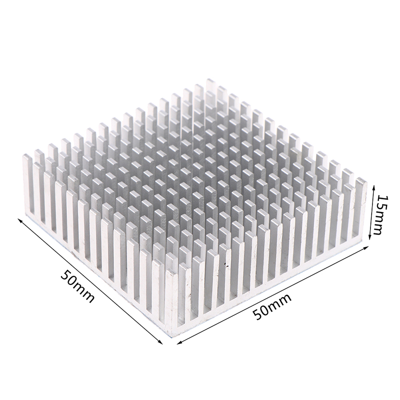 1pc 50*50*15MM New Aluminum Heatsink Panel Heat Sink CPU Power IC Chip Cooler Radiator