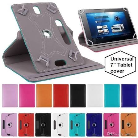 7 / 8 / 10 Inch Universal Book Cover | 360° Route Leather Case | All Brand Like Samsung, Oppo, Vivo, Amazon, Lenovo Tablet Cover | Mix Colour Android Tablet Cover