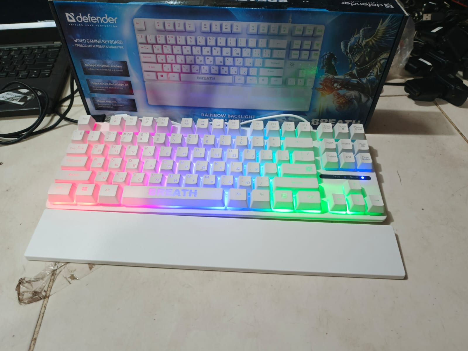 RGB Gaming Keyboard Semi Mechanical Feeling For PC Gaming Typing And Laptop With Cool LED Backlighting