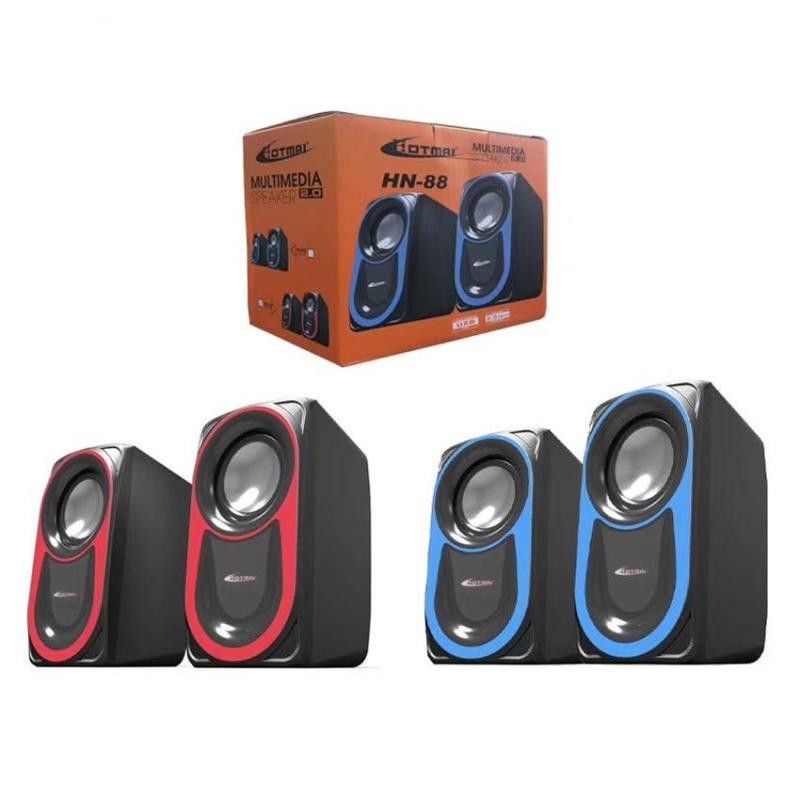 Ft-165 Computer Speakers With Heavy Bass,Subwoofer, Volume Control, 3.5mm Audio, USB Wired Powered Built-in Four Loudspeaker Diaphragm Multimedia Speaker for PC/Laptops/desktop/ Computer - High Quality By Qs