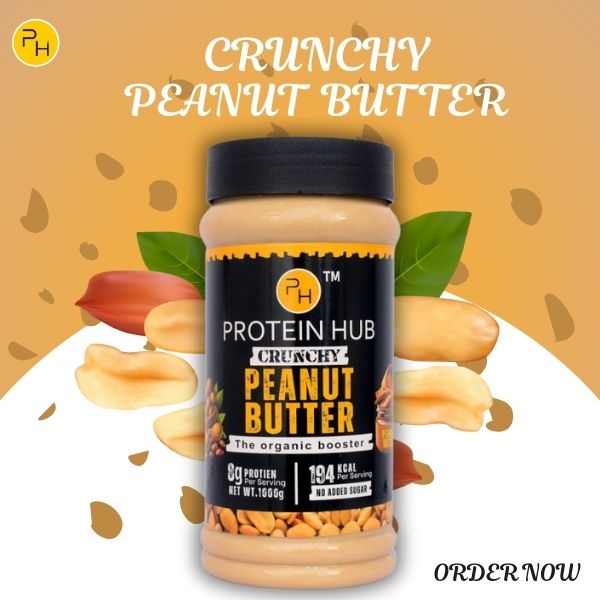 Protein Hub Crunchy Natural Peanut Butter – Keto-Friendly | 1 kg