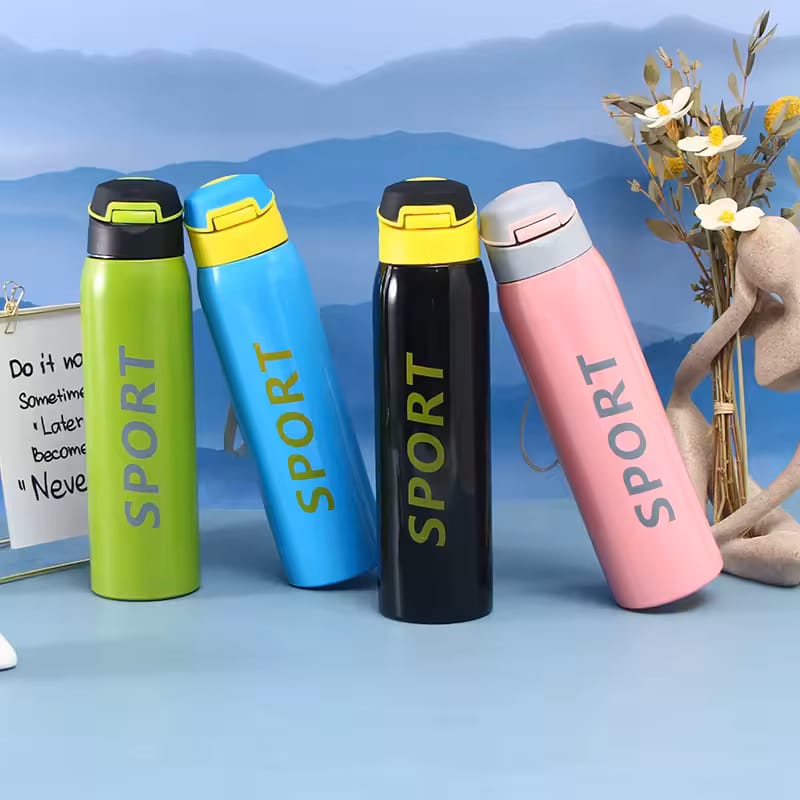 500ml Straw Vacuum Sports Bottle