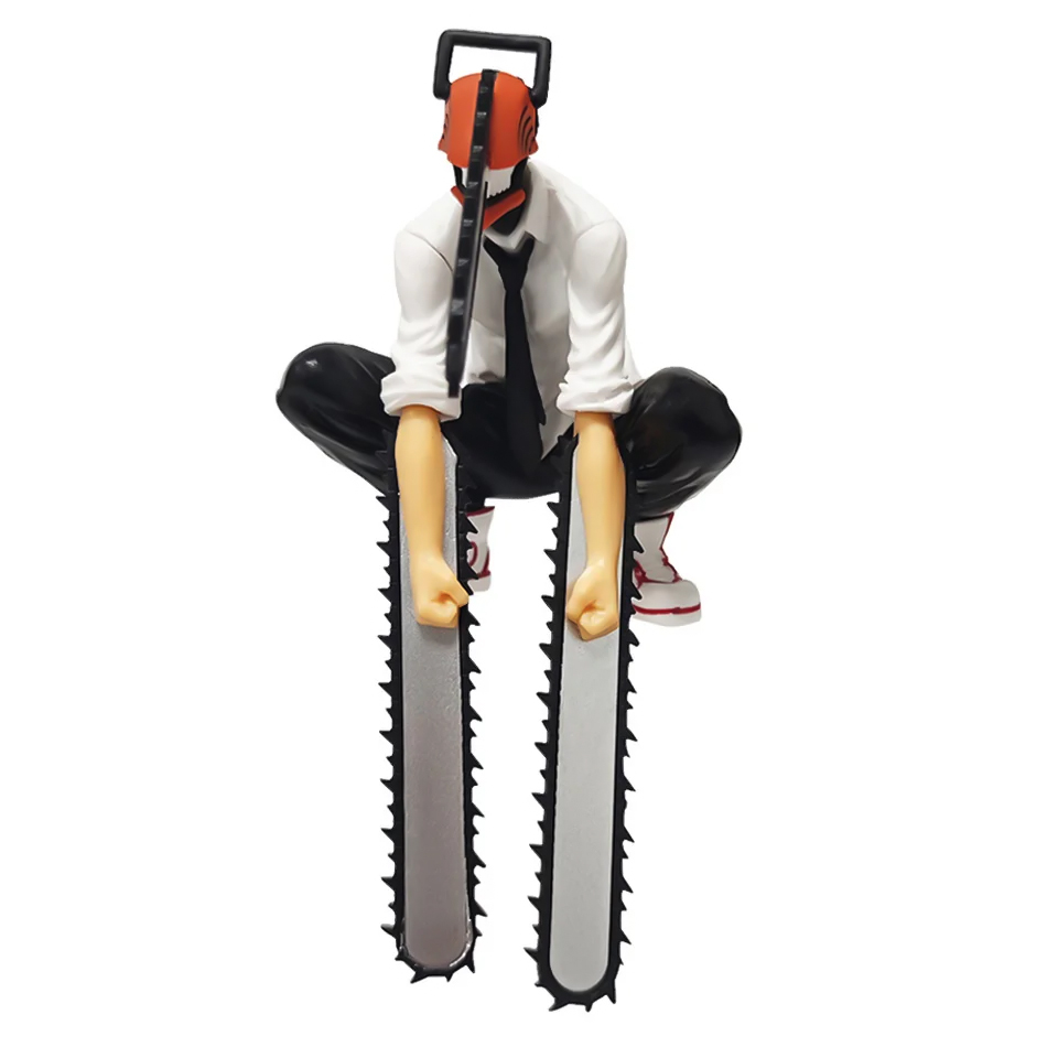 Anime Chainsaw Man Denji Figure Set 2PCS PVC Action Figures Car Decoration Toy