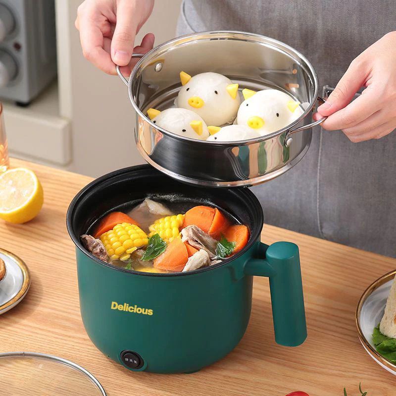 Multi-function Mini Cooker With Stainless Steel Steam Tray 1.8L Non ...