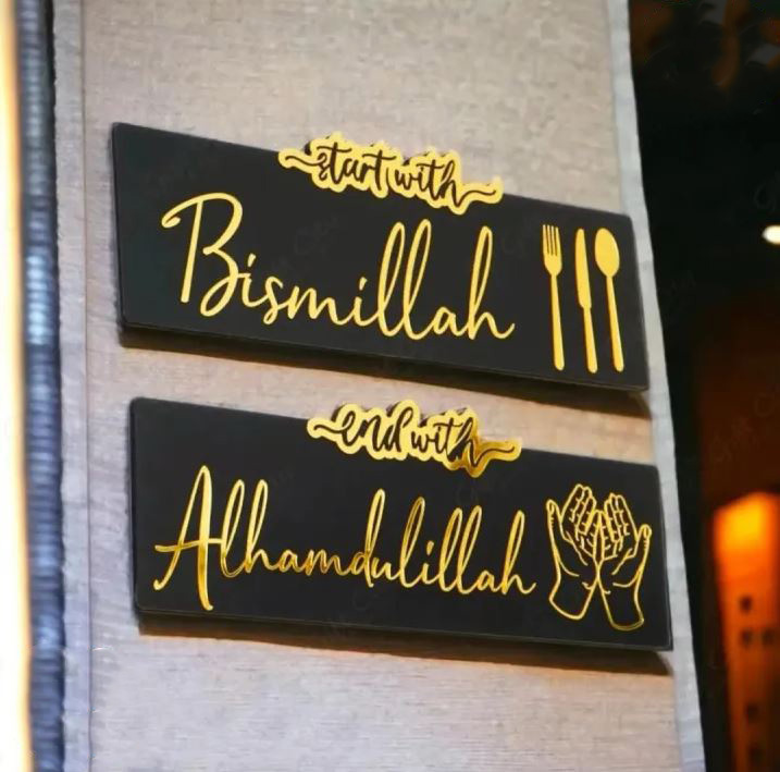 Set of 2 Most Beautiful Wooden Wall Art For Dining Room, Kitchen, Hotels And Restaurants I Decorating items I Decorating items for room, Decoration Pieces, Wall Art I Wall Hangings I Wall Decoration Items I Wall Décor I Home Decoration Items I Home Décor