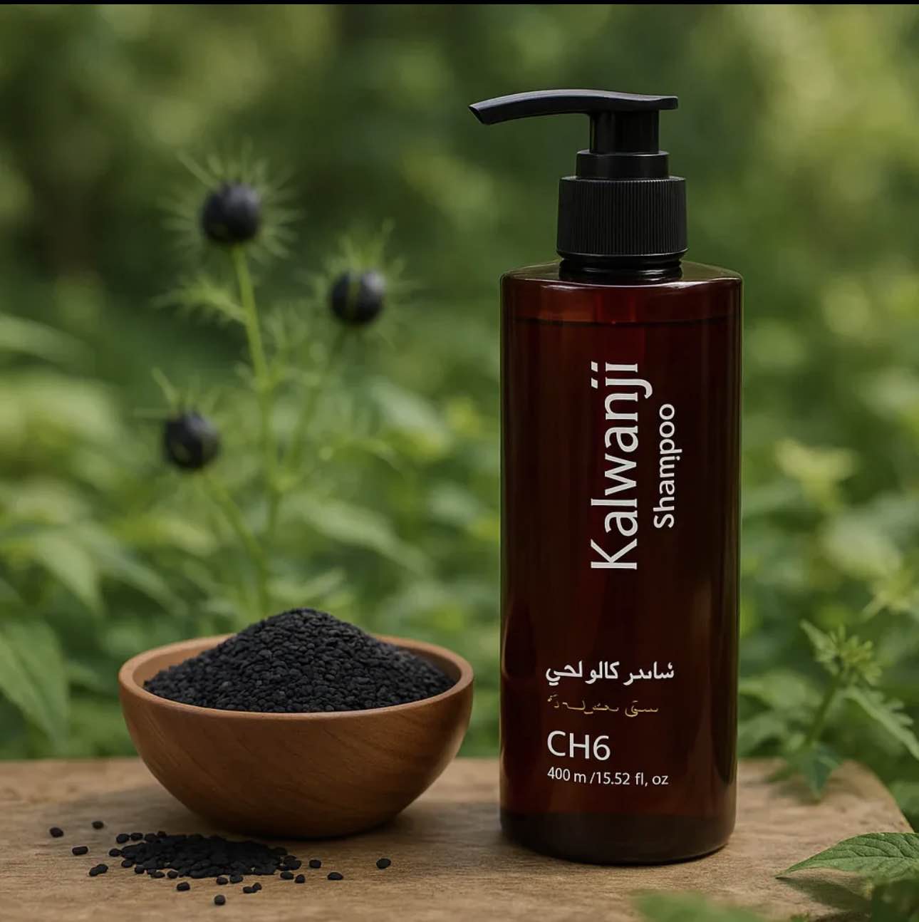 Kalwanji Shampoo Orgaanic Kalonji Hair Shampoo CH6 – Powerful Hair Fall Control & Fast Hair Growth Kalongi - 250ml