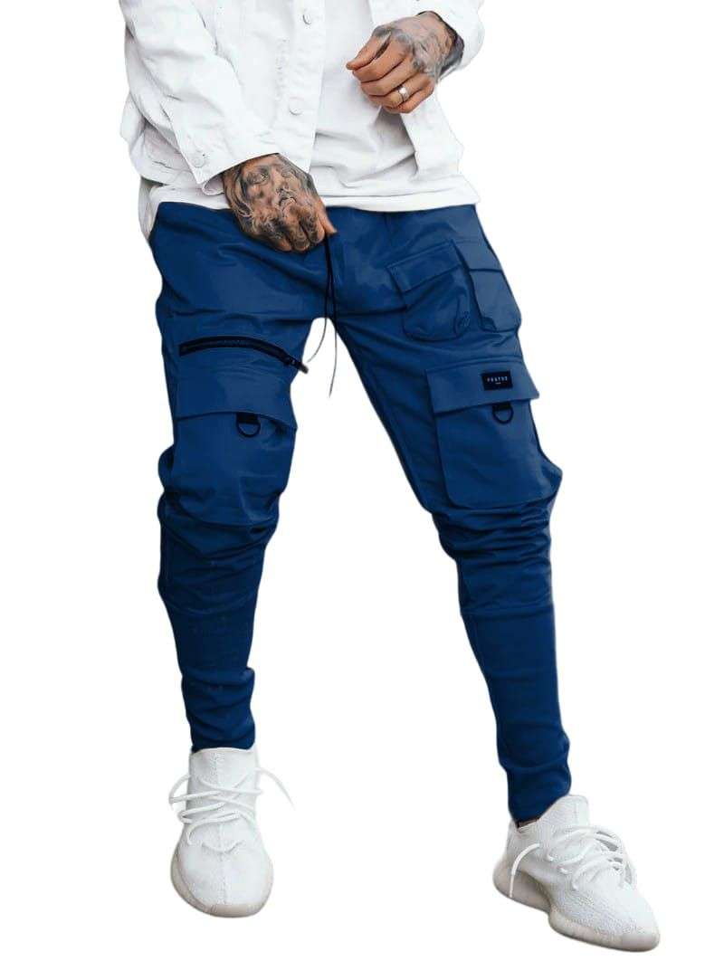 Men Fashion Casual Pants Cargo Trousers with Side Pockets - China