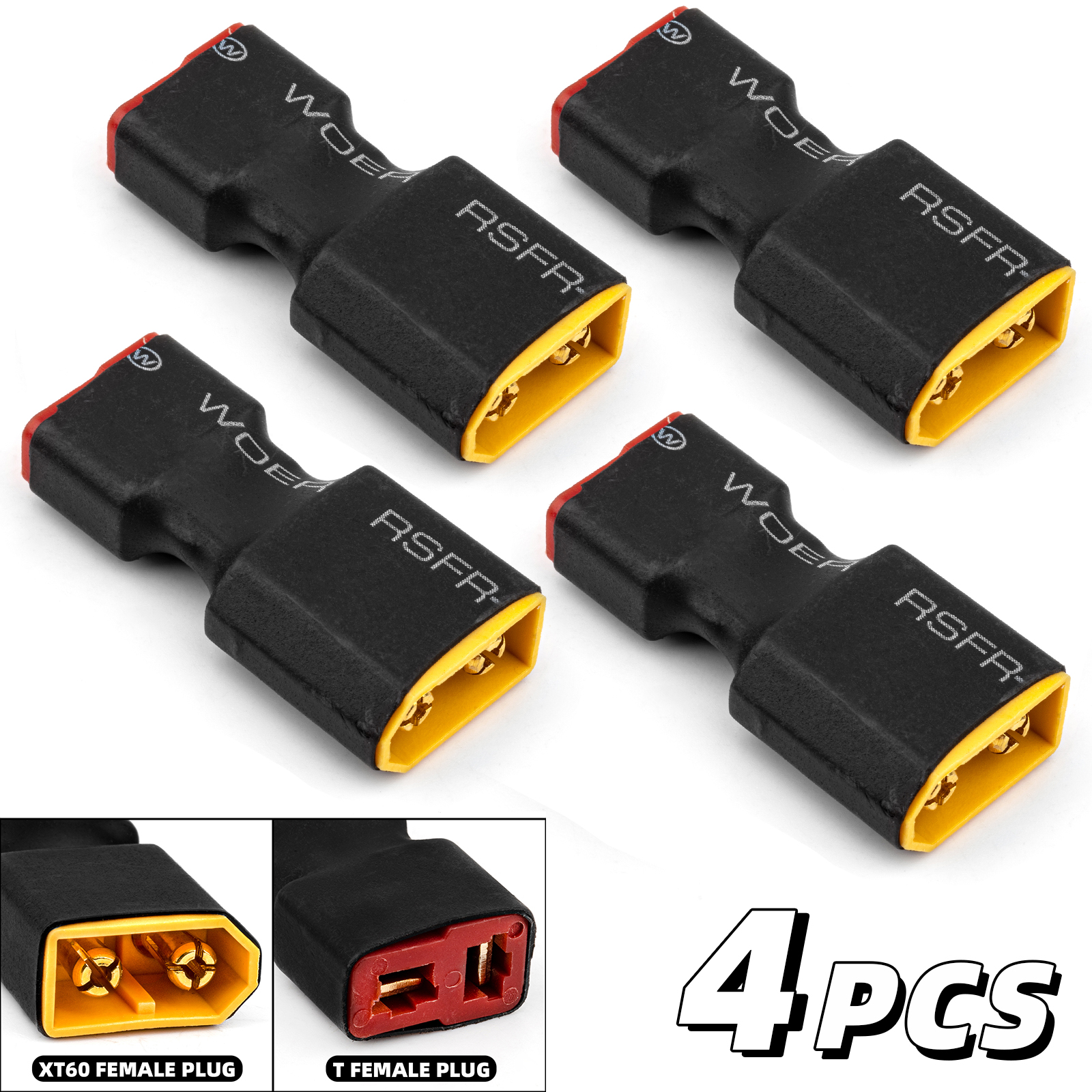 RCXAZ Battery Adapter Plug XT60 TAMIYA TRAXXAS T-TYPE Adapter DIY For RC Car Ship Helicopter Quadcopter LiPo Battery Connector